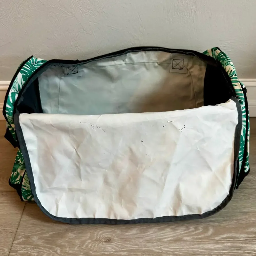 Pacific Coast Tropical Palm Leaf Large Duffel Weekender Bag